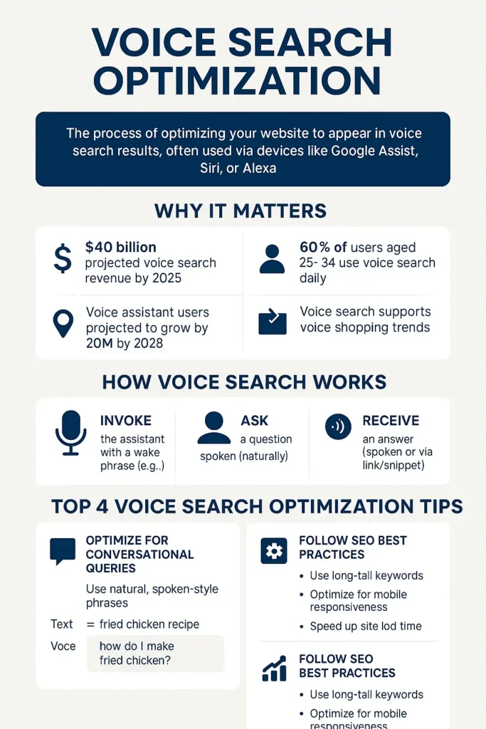 Voice search optimization: Voice-Driven Success 1 Voice search optimization chart