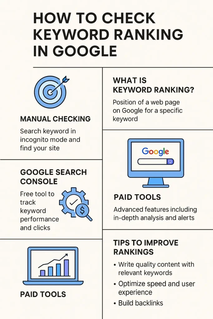How to check keyword ranking in google: Achieve Top Rankings in 2025 3 Using a Rank Tracker Tool
